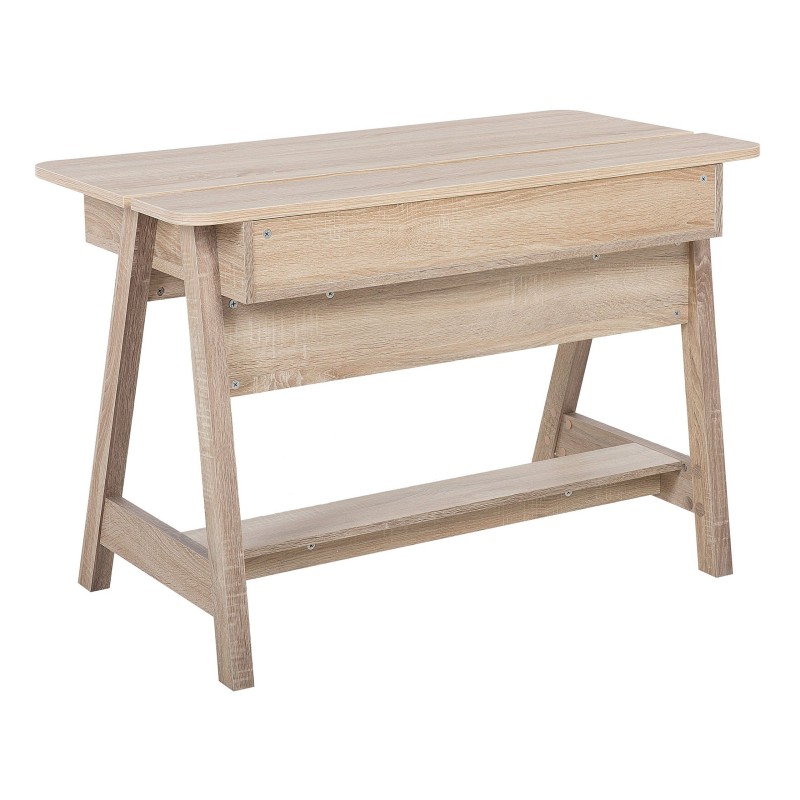 Biurko z półką 110 x 60 cm jasne drewno JACKSON