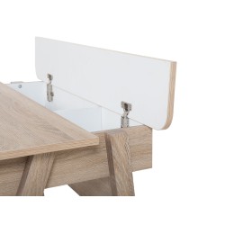 Biurko z półką 110 x 60 cm jasne drewno JACKSON