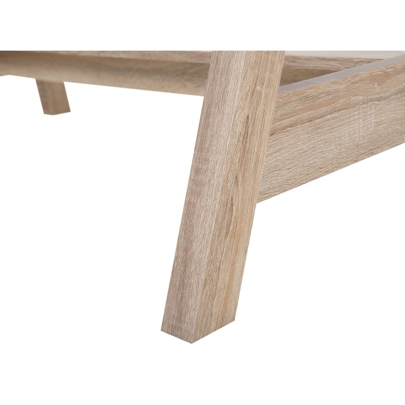 Biurko z półką 110 x 60 cm jasne drewno JACKSON