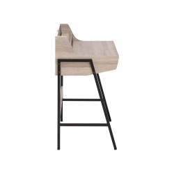 Biurko z szufladami i półką 73 x 48 cm jasne drewno BROXTON