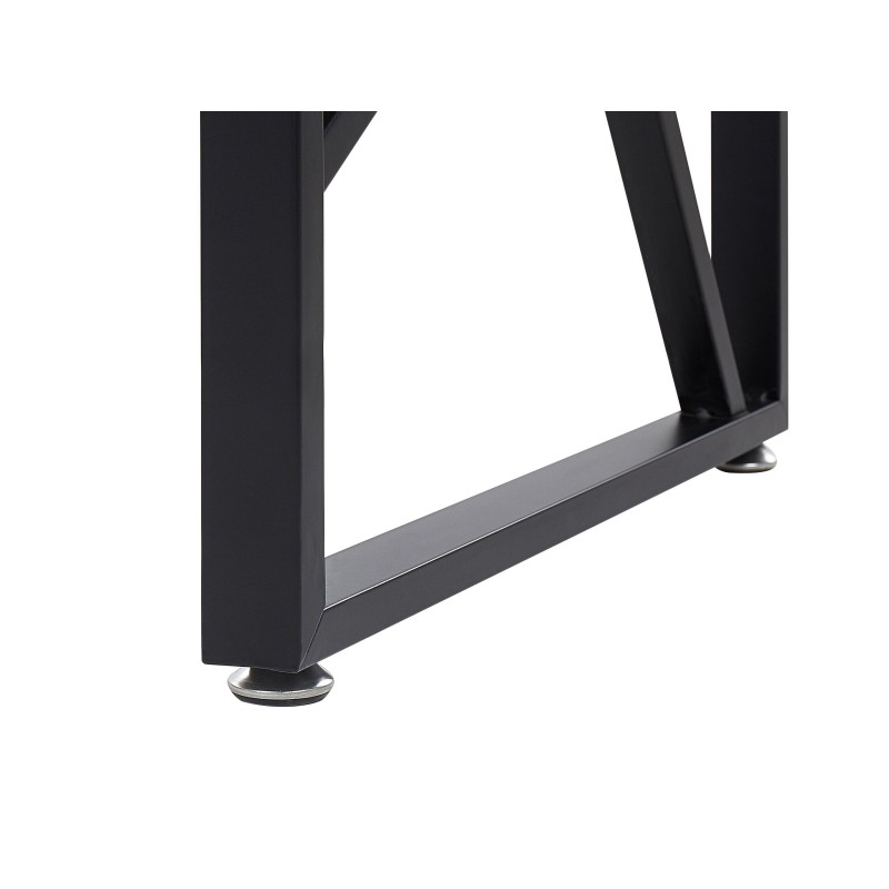 Biurko 120 x 60 cm ciemne drewno DARBY