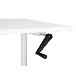 Biurko regulowane manualnie 120 x 72 cm białe DESTINAS