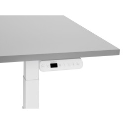 Biurko regulowane elektrycznie 120 x 72 cm szaro-białe DESTINES