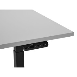 Biurko regulowane elektrycznie 120 x 72 cm szaro-czarne DESTINES