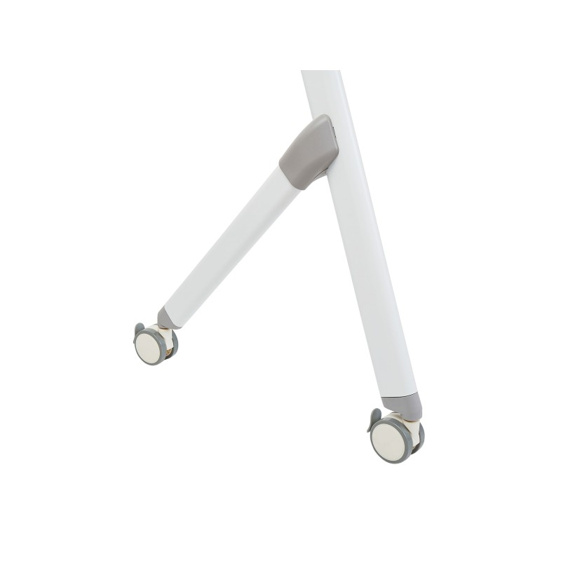 Biurko składane z kółkami 120 x 60 cm białe BENDI