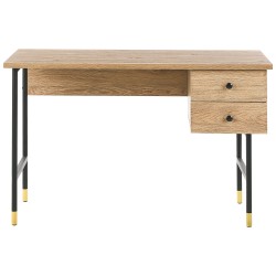 Biurko z szufladami 120 x 60 cm jasne drewno ABILEN