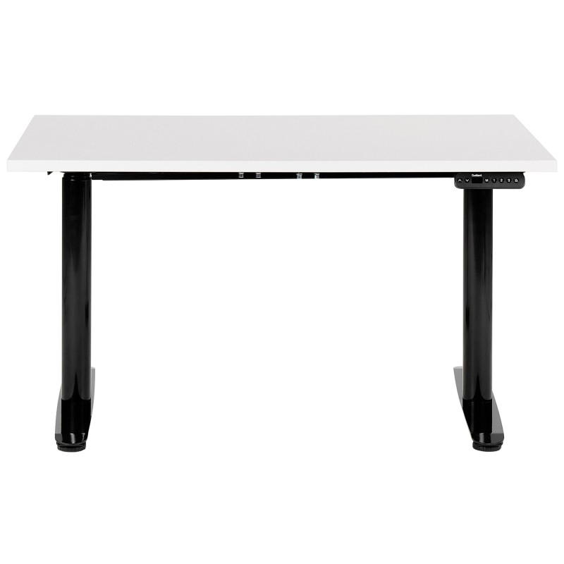 Biurko regulowane elektrycznie 120 x 72 cm biało-czarne DESTINAS