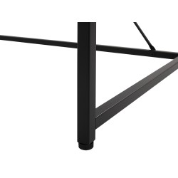 Biurko z szufladami 120 x 60 cm jasne drewno z czarnym HINTON