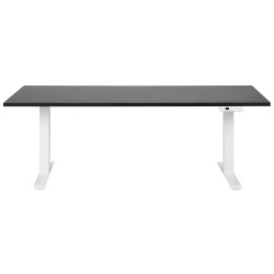 Biurko regulowane elektrycznie 180 x 80 cm czarno-białe DESTINES