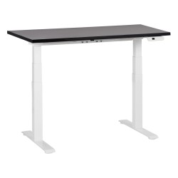 Biurko regulowane elektrycznie 120 x 72 cm czarno-białe DESTINES