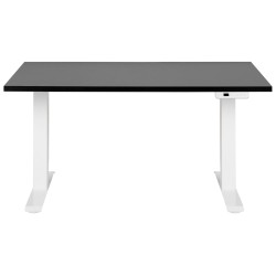 Biurko regulowane elektrycznie 120 x 72 cm czarno-białe DESTINES