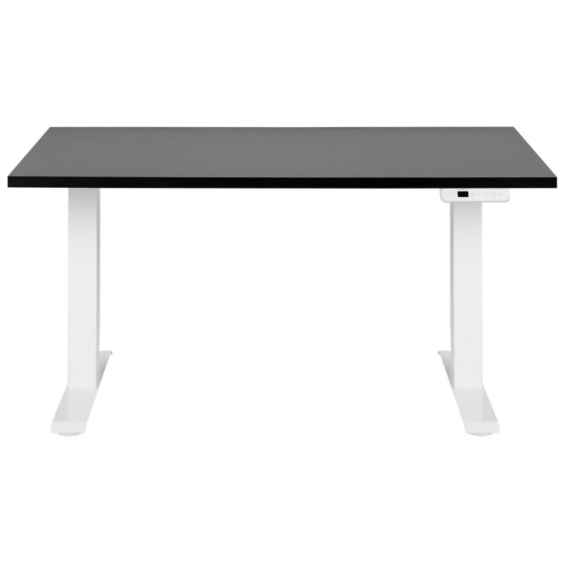 Biurko regulowane elektrycznie 120 x 72 cm czarno-białe DESTINES