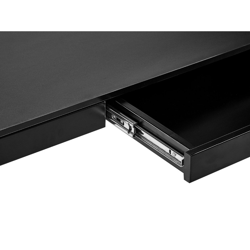 Biurko regulowane elektrycznie 120 x 60 cm z portem USB czarne KENLY