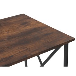 Biurko 115 x 60 cm ciemne drewno z czarnym FUTON