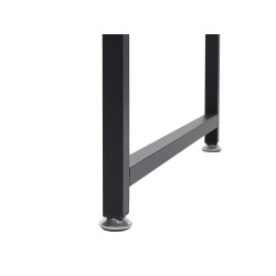 Biurko z półkami 120 x 60 cm ciemne drewno z białym DESE