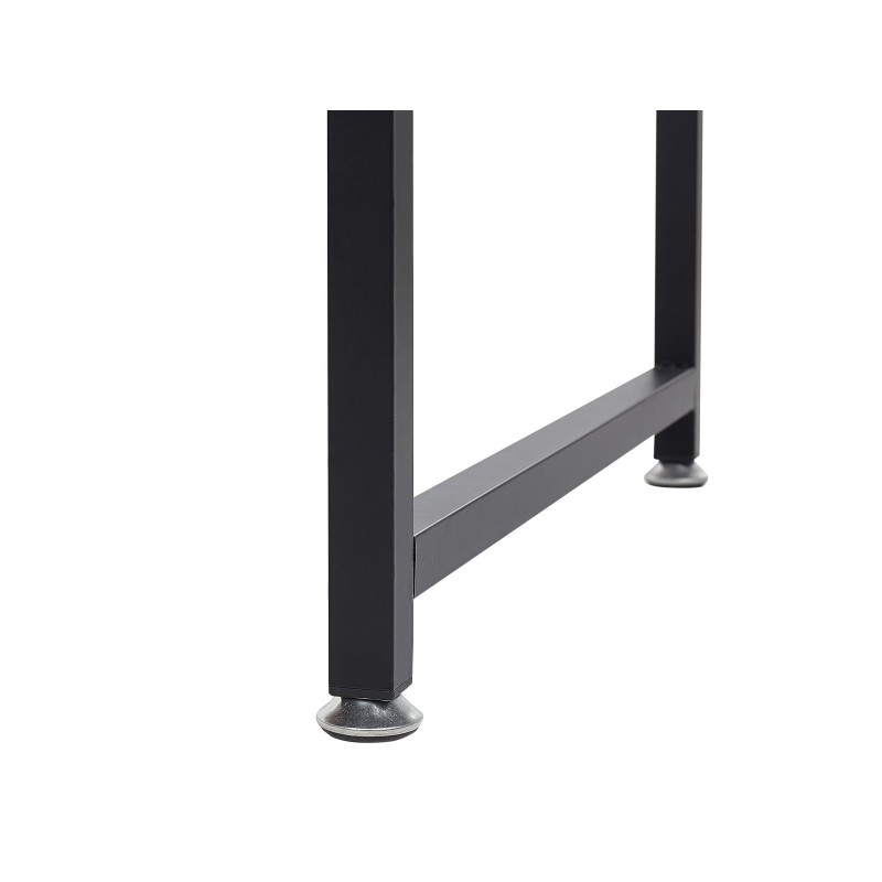 Biurko z półkami 120 x 60 cm ciemne drewno z białym DESE