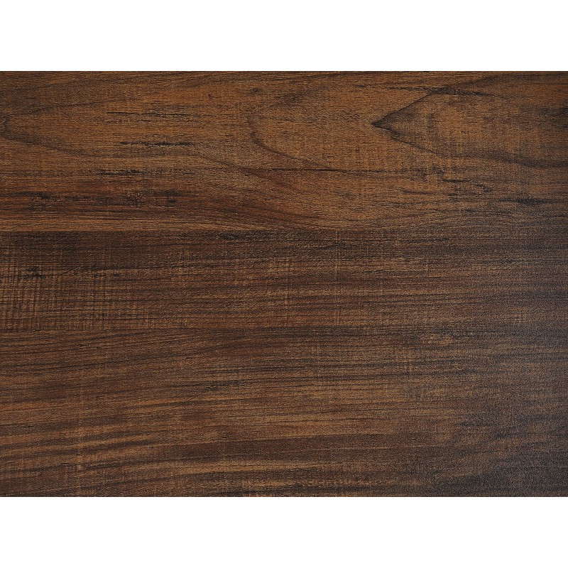 Biurko z półkami 120 x 60 cm ciemne drewno z białym DESE