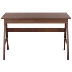 Biurko z szufladami 120 x 70 cm ciemne drewno SHESLAY