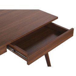 Biurko z szufladami 120 x 70 cm ciemne drewno SHESLAY