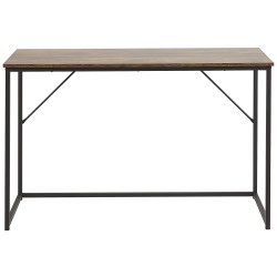 Biurko 120 x 55 cm ciemne drewno PEMBRO