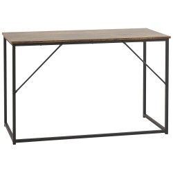 Biurko 120 x 55 cm ciemne drewno PEMBRO