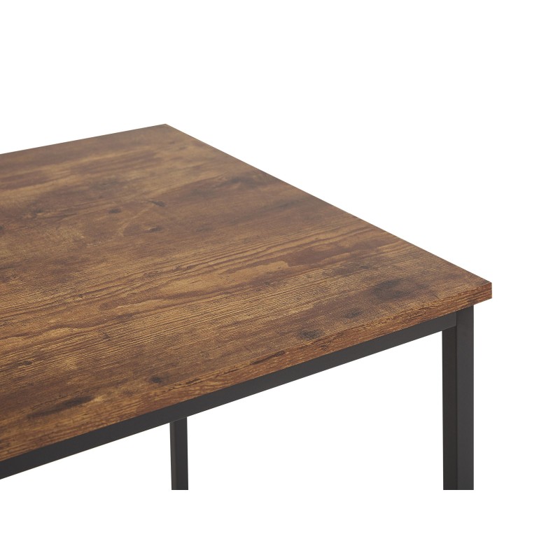 Biurko 120 x 55 cm ciemne drewno PEMBRO