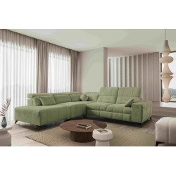 Luxuriöses Ecksofa Ballagio IX mit Schlaffunktion Plecionka, Spring 1115