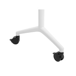 Biurko składane z kółkami 180 x 60 cm jasne drewno z białym CAVI