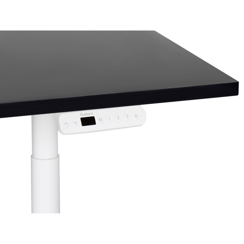 Biurko regulowane elektrycznie 180 x 80 cm czarno-białe DESTINAS