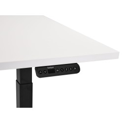 Biurko regulowane elektrycznie 120 x 72 cm biało-czarne DESTINES