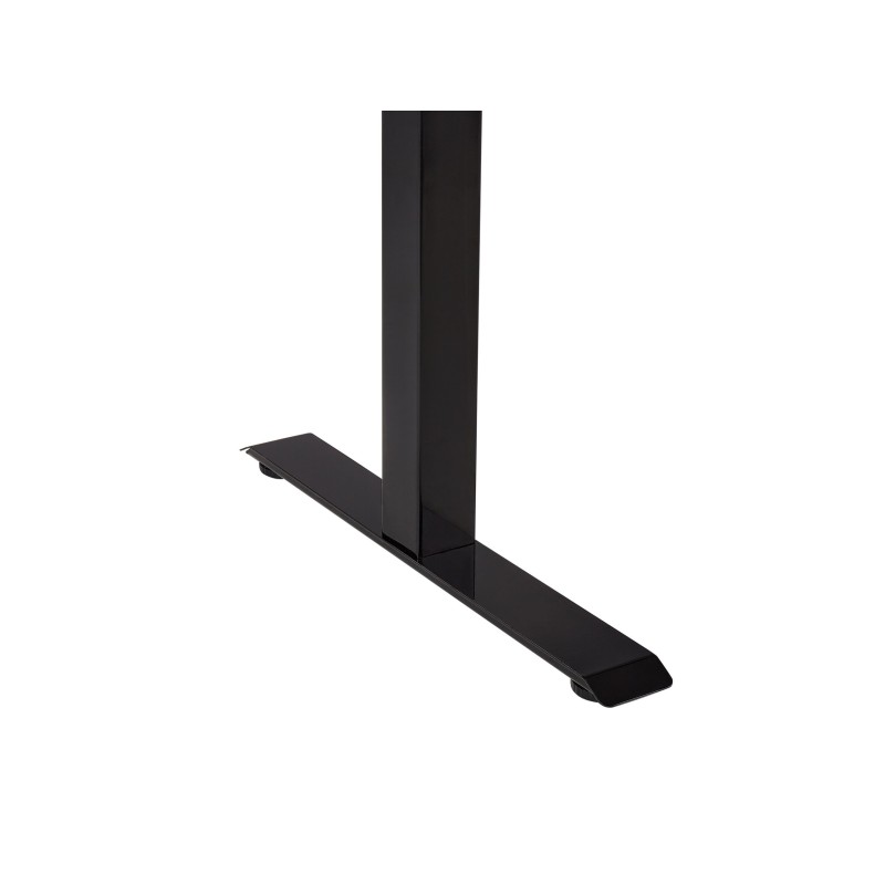 Biurko regulowane elektrycznie 120 x 72 cm biało-czarne DESTINES