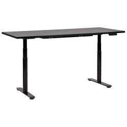 Biurko regulowane elektrycznie 180 x 80 cm czarne DESTINAS
