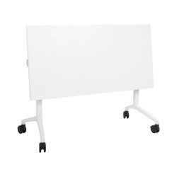 Biurko składane z kółkami 120 x 60 cm białe CAVI