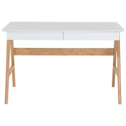 Biurko z szufladami 120 x 70 cm białe SHESLAY