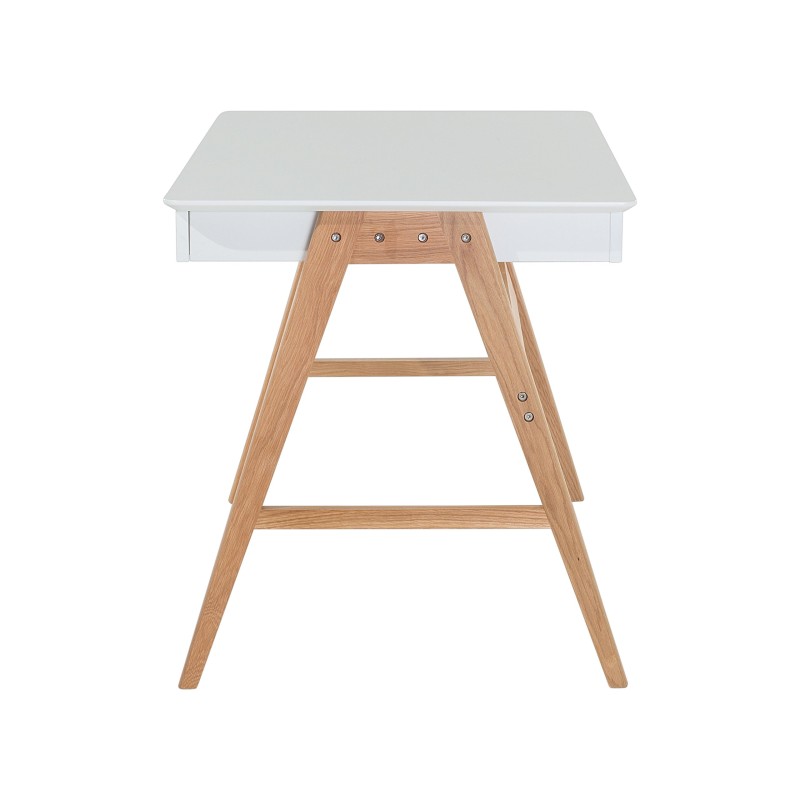 Biurko z szufladami 120 x 70 cm białe SHESLAY