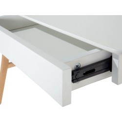 Biurko z szufladami 120 x 70 cm białe SHESLAY