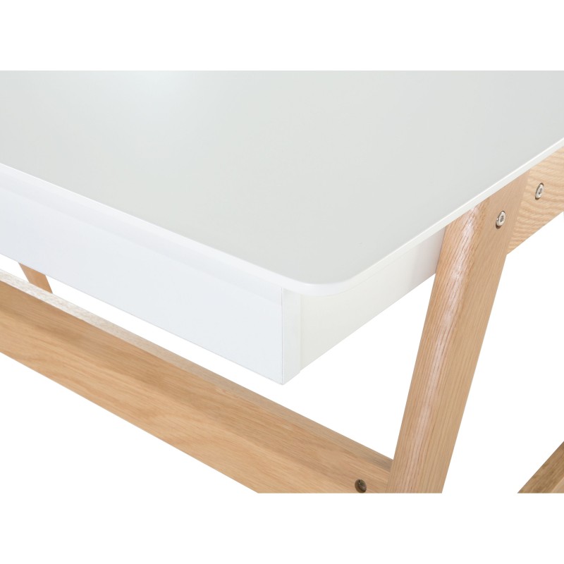 Biurko z szufladami 120 x 70 cm białe SHESLAY