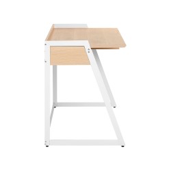 Biurko z szufladą 120 x 60 cm jasne drewno QUITO