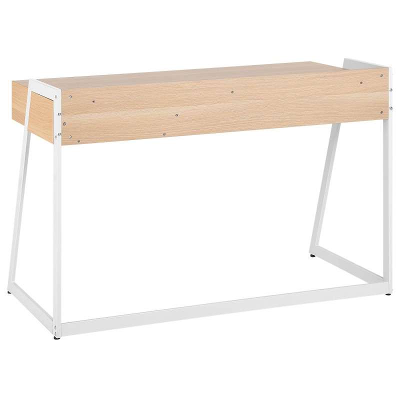 Biurko z szufladą 120 x 60 cm jasne drewno QUITO