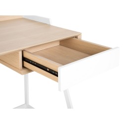 Biurko z szufladą 120 x 60 cm jasne drewno QUITO