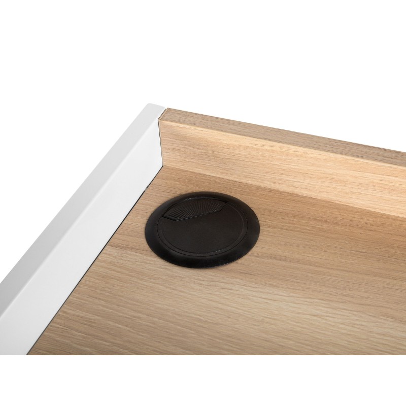 Biurko z szufladą 120 x 60 cm jasne drewno QUITO