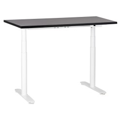 Biurko regulowane elektrycznie 120 x 72 cm czarno-białe DESTINAS