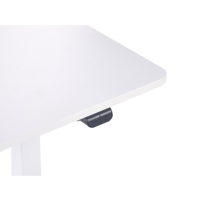 Biurko regulowane elektrycznie 120 x 60 cm białe GRIFTON