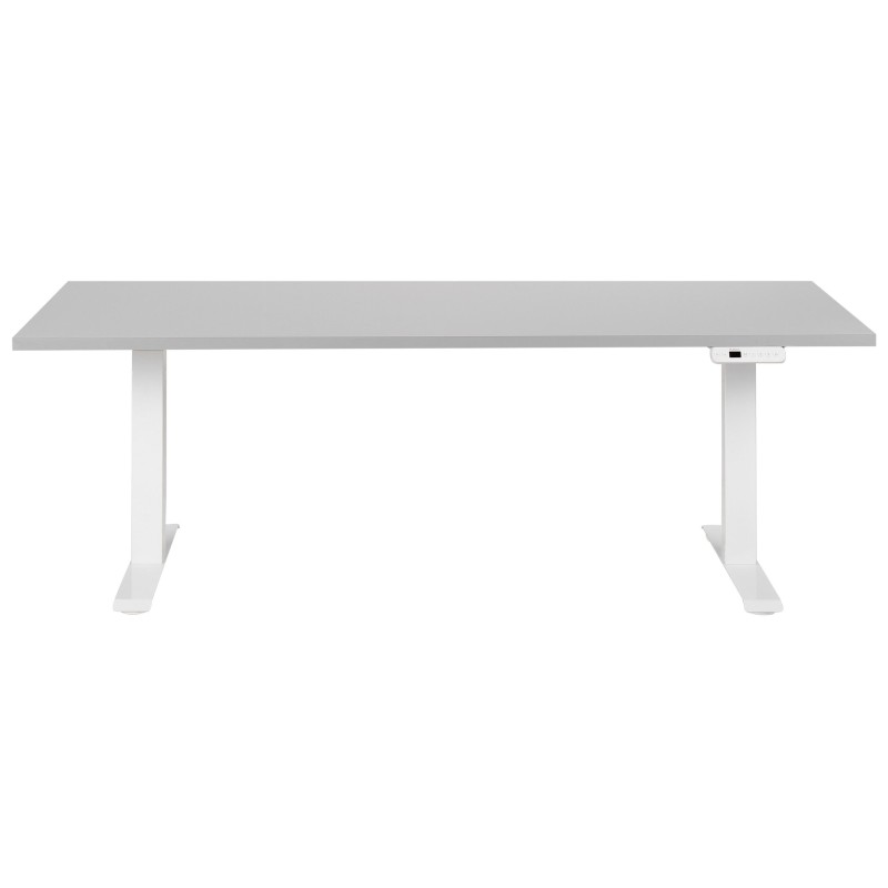 Biurko regulowane elektrycznie 180 x 80 cm szaro-białe DESTINES