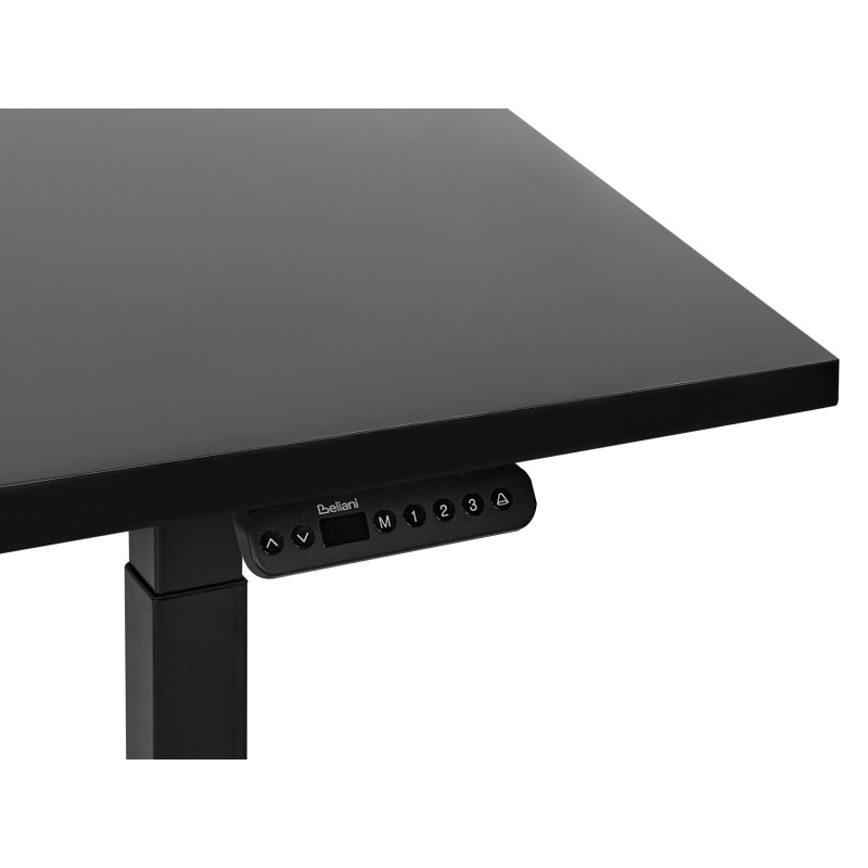Biurko regulowane elektrycznie 120 x 72 cm czarne DESTINES