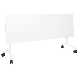 Biurko składane z kółkami 180 x 60 cm białe CAVI