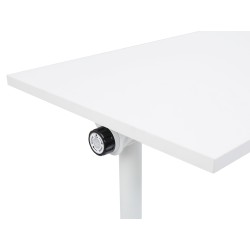 Biurko składane z kółkami 180 x 60 cm białe CAVI