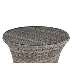 Zestaw mebli balkonowych z poduszkami CAPRI Technorattan Szary