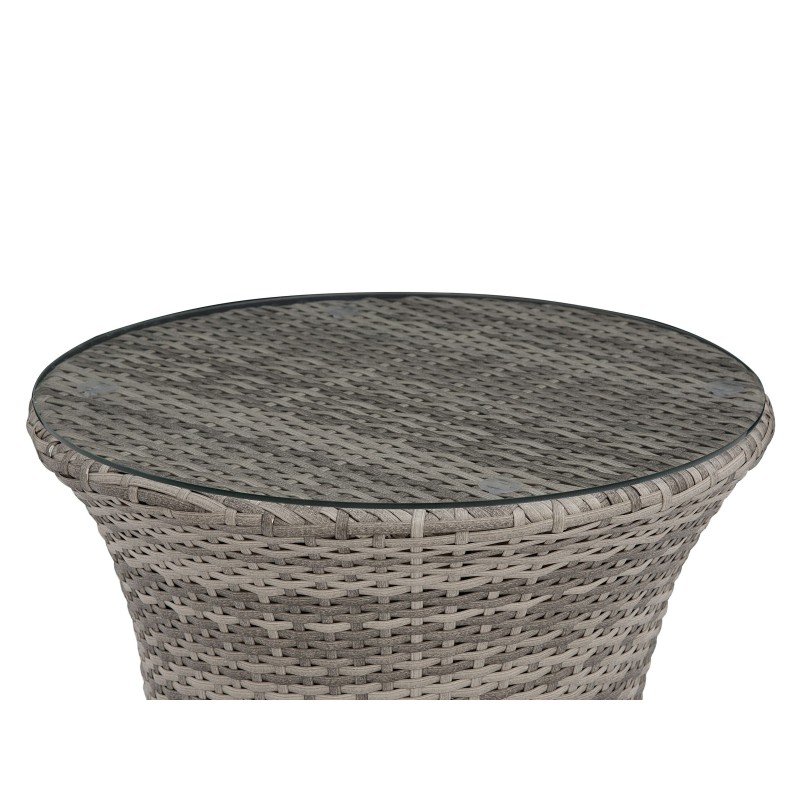 Zestaw mebli balkonowych z poduszkami CAPRI Technorattan Szary