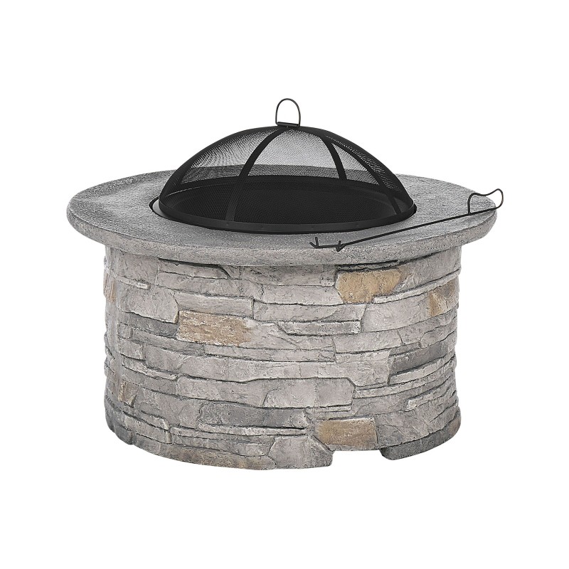 Palenisko ogrodowe z grillem TAMBORA Beton Szary